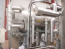 Screw compressor unit stationary