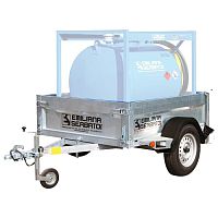 Flatbed trailer Speedy tanksingle-axletowedfor tank