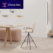 Contemporary bar chair Maartenindoorfabricleather