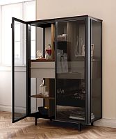 Contemporary display case AURORAglassmetalmelamine