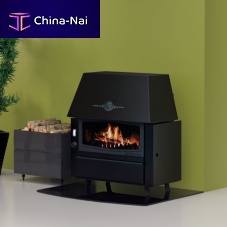 Wood-burning fireplace RUSTIK ETAfree-standingSingle-sidedclosed hearth