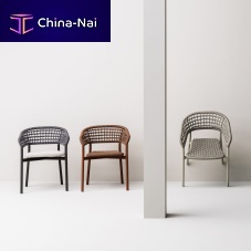 Contemporary chair PLINTO outdoorsynthetic fiberrope