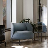 Contemporary armchair Metizfabricblue4-legged