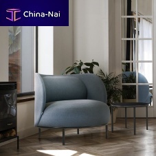 Contemporary armchair Metizfabricblue4-legged