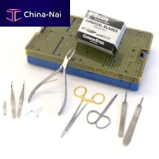 General surgery veterinary instrument kit 52189for rodents