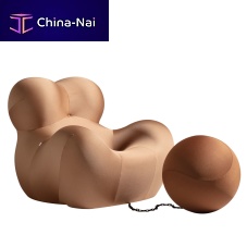 Contemporary armchair Serie Up Compasso d'OrofabricPVCwith footrest