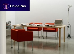 Contemporary armchair CUBICA fabricby Studio Lievore Altherr Molinaon casters