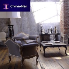Classic armchair fabricwoodenbergere