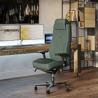 Contemporary office armchair LEAD ERNEST 24/24fabricpolyurethane foammetal
