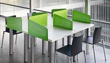 Contemporary table SYNODISlaminatemetal baserectangular
