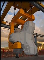 Concrete slab lifting clamp Concreteliftvertical