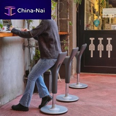 Contemporary bar chair COWBOY indoorpolyurethanepowder-coated steel base