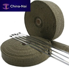 Exhaust pipe heat wrap basalthigh-temperaturetitanium