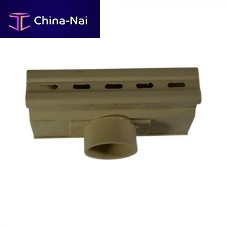 Drainage channel with central slot Micro PVCfor swimming poolpatio