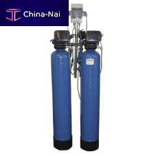 Automatic water softener with mixed bed ion exchanger