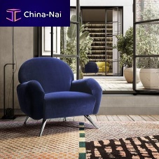 Contemporary armchair CLAIRfabricpinesolid wood