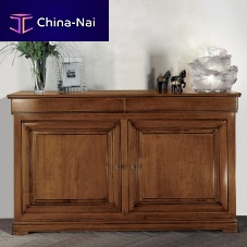 Traditional sideboard EMATITE solid woodwhiteblack