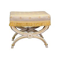 Classic stool BERNEwoodenupholstered