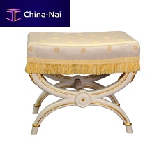Classic stool BERNEwoodenupholstered