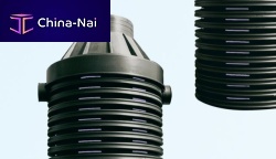 Polyethylene manhole recessed