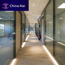 Removable partition EVIDENCE AIRglasswoodenaluminum
