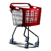 Airport terminal duty free trolley Caddie.Speedy 4-wheelfor passengers