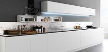 Contemporary kitchen Ystainless steelhandlelesslacquered