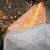 Fiberglass textile membrane 4539polyurethane-coatedfor interiorfire-retardant
