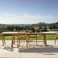 Contemporary table SYNTHESISteakteak baserectangular