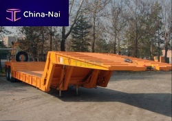 Platform trailer 2-axletowedfor industrial materials