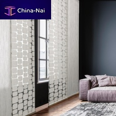 Curtain fabric Dominofor roller blindsgeometricpolyester