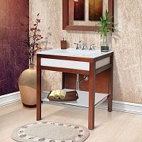 Stainless steel washbasin stand 5234-MWNwalnut