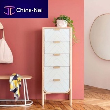 Contemporary chiffonier MARIUSoakwood veneerMDF