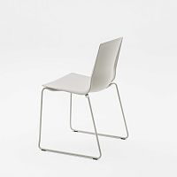 Contemporary chair LOTOindoorpolypropylenemetal base