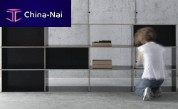 Free-standing bookcase J.M.B/4.3.2modularlowcontemporary