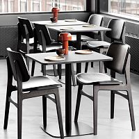 Contemporary chair SØBORGindoorfabricleather