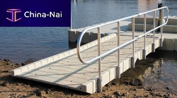 Dock gangway 404010EZ canoe/kayakpolyethylenewith handrails