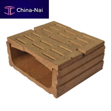 Drainage channel with grating NATURALterracottapavingfor swimming pool