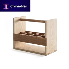 Oak bottle rack ashfreestanding