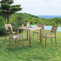Contemporary table H-HM2203aluminumin WPCaluminum base