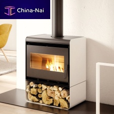 Wood heating stove ASIAfree-standingcontemporarysteel