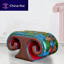 Chesterfield ottoman IONIC-INleatherother shapesindoor