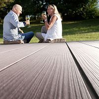 WPC deck board PREMIUMwood lookgroovednon-slip