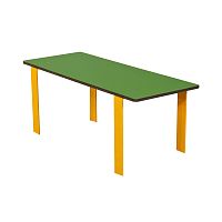 Contemporary table SOLO+ : TOM THUMB / JJM-1652 steelsteel baserectangular