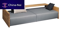 Contemporary sofa SF02 KASHANfabricleathergray