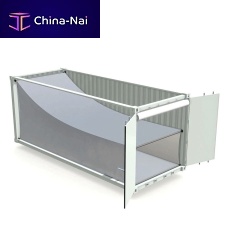 Aluminum crate polyestertransportfor chemicals