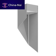 Surface-mounted light fixture QUADRO LEDsquaresteel