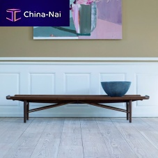 Scandinavian design bench COCKTAILoaksolid woodwalnut