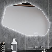 Wall-mounted bathroom mirror ROCKfor hotelfor hotel roomsfor public space
