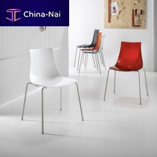 Contemporary chair LUCEkitchenpolymerpainted metal base